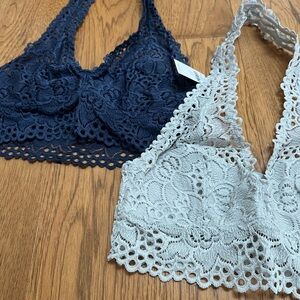 NWT Aerie Eyelet Lace Bralettes, SML